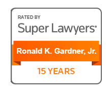 Rated By Super Lawyers Ronald K. Gardner, Jr. 15 Years