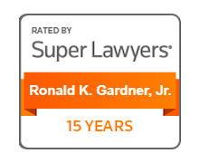 Rated By Super Lawyers Ronald K. Gardner, Jr. 15 Years