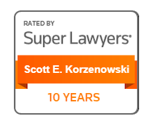 Rated By Super Lawyers Scott E. Korzenowski 10 Years