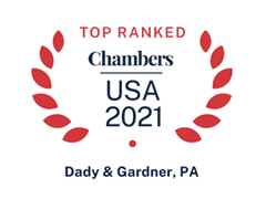 Top Ranked Chambers USA 2021 Dady & Gardner, PA