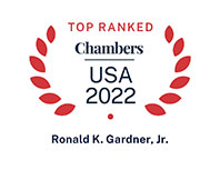 Top Ranked Chambers USA 2022 Ronald K. Gardner, Jr.