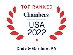 Top Ranked | Chambers | USA 2022 | Dady & Gardner, PA