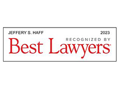 Jeffery S. Haff 2023 Recognized by best lawyer