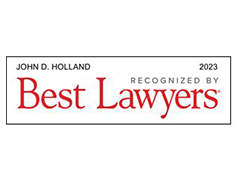 John D. Holland 2023 Recognized by best lawyer