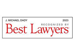 J. Michael Dady 2023 Recognized by best lawyer