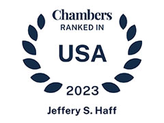 Chambers Ranked In USA 2023 Jeffery S. Haff