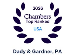 2026 Chambers Top Rated USA | Dady & Gardner, PA